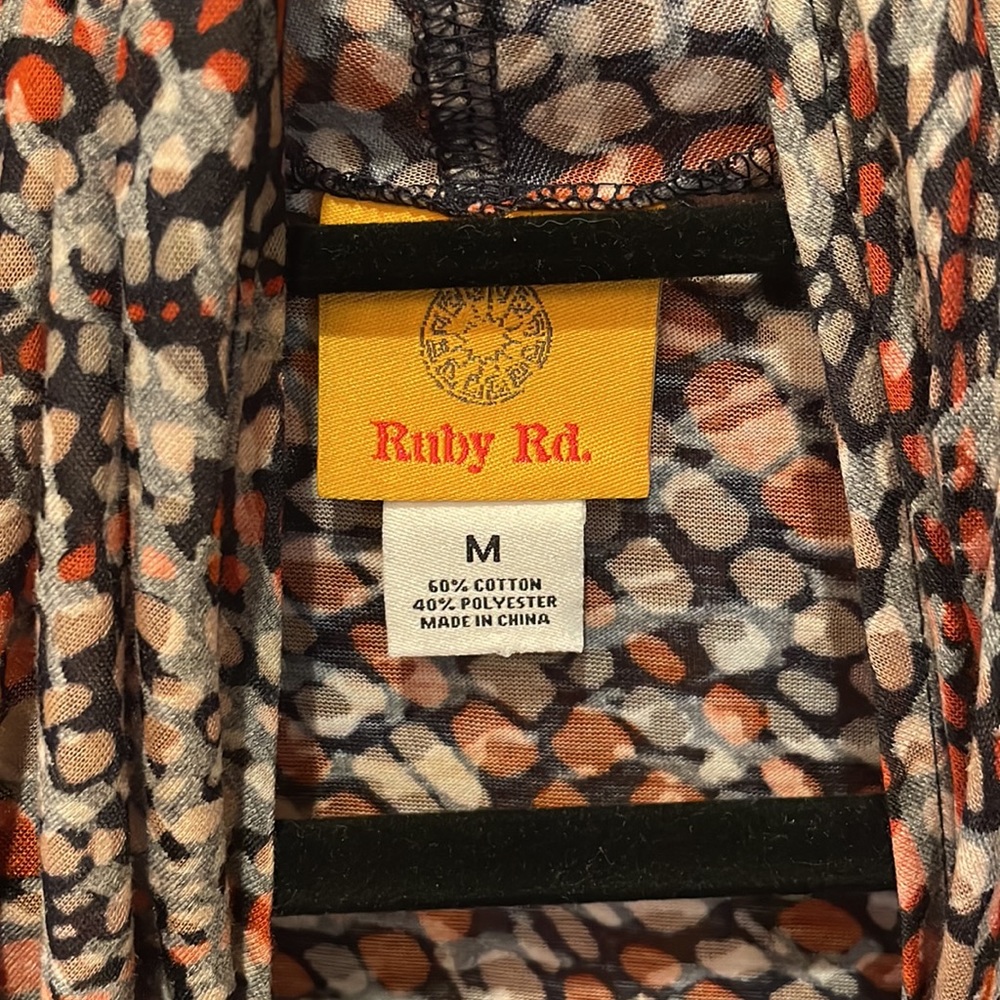 Ruby Rd. Multicolored medium duster with long sleeves - Picture 3 of 7